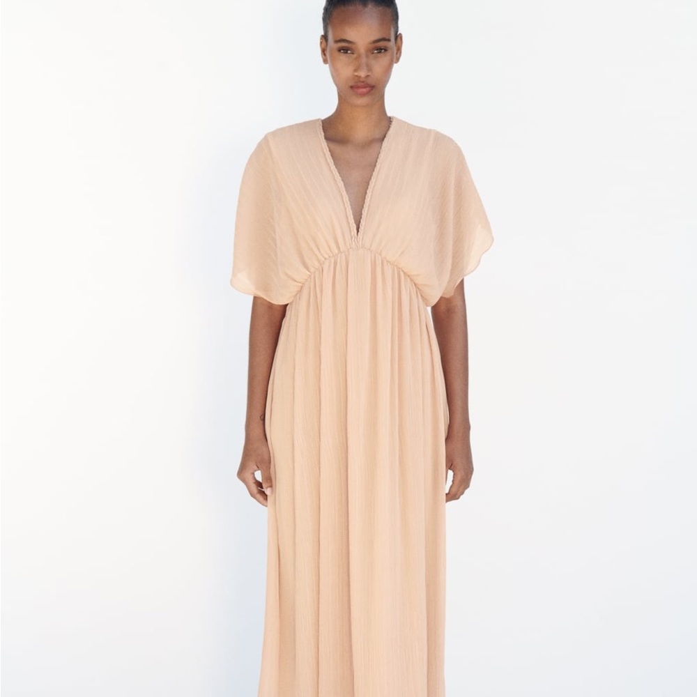 Zara Pleated midi dress — new with tags